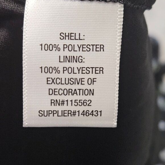 Disney Princess Dress Cold Shoulder Black Blue Floral Size L - Picture 11 of 12